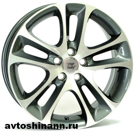 WSP Italy W1255 Night 7,5x18 5x108 65,1 ET52,5 Anthracite Polished