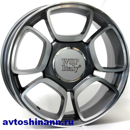 WSP Italy W157 Forio 7x17 4x98 58,1 ET30 Anthracite Polished