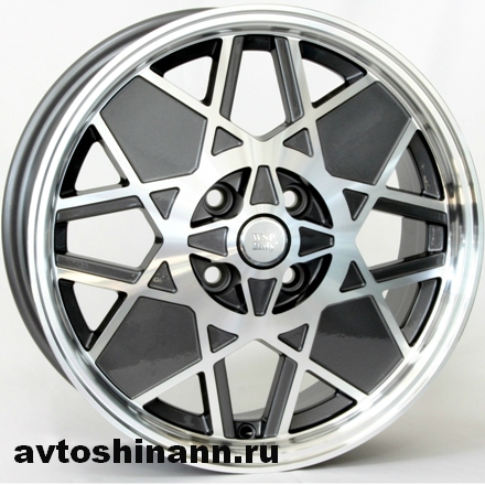 WSP Italy W158 500 Sport Restyling 6x15 4x98 58,1 ET35 Anthracite Polished