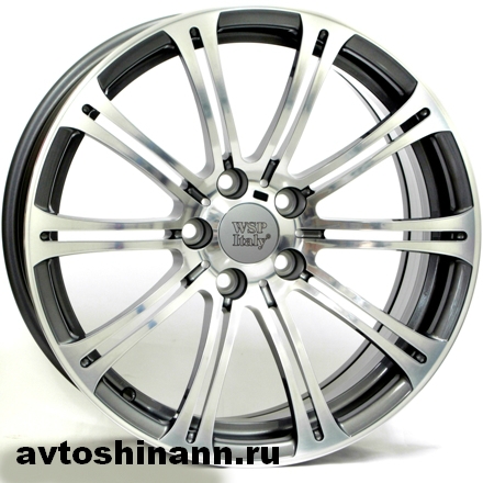 WSP Italy W670 Luxor 9,5x19 5x120 72,6 ET17 Anthracite Polished